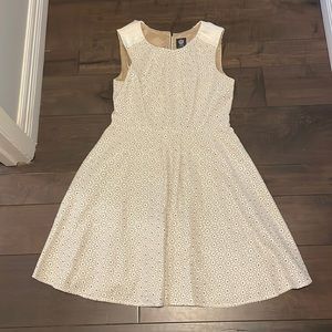 Vince Camuto A-line lace cream dress